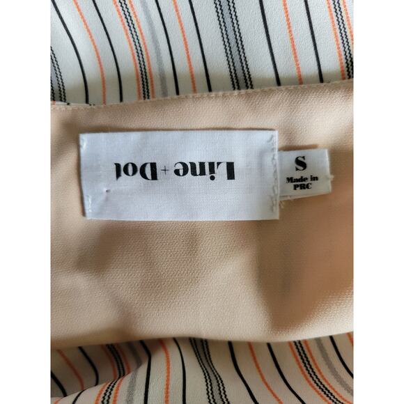 Line & Dot St. Marguerite Dress Small Striped Sleeveless Sheath Knee-Length Chic - Picture 12 of 13